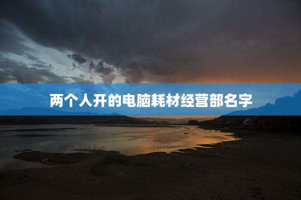 两个人开的电脑耗材经营部名字