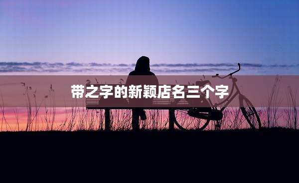 带之字的新颖店名三个字