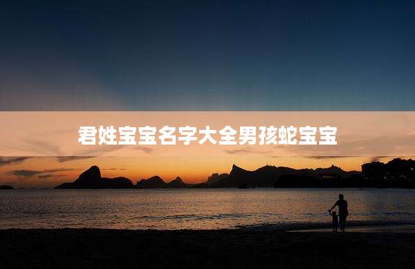 君姓宝宝名字大全男孩蛇宝宝