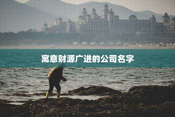 寓意财源广进的公司名字