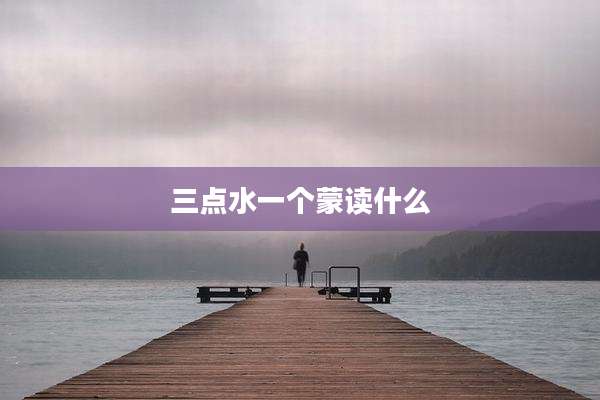 三点水一个蒙读什么
