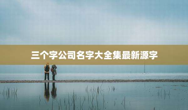 三个字公司名字大全集最新源字