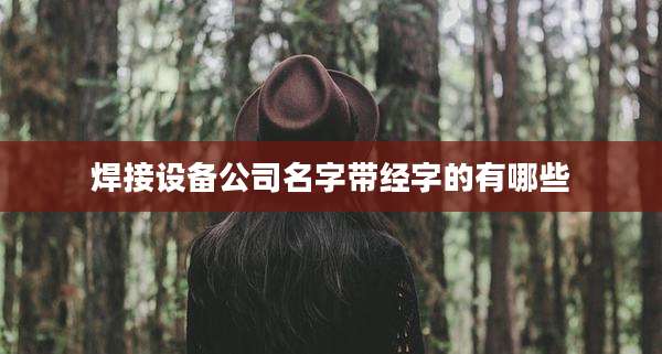焊接设备公司名字带经字的有哪些