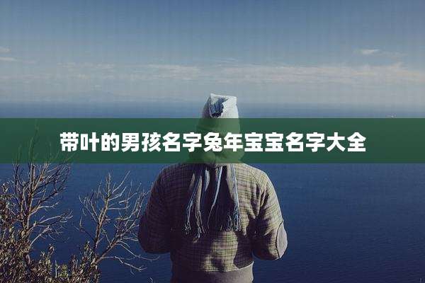 带叶的男孩名字兔年宝宝名字大全