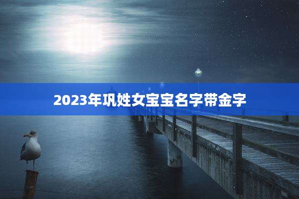 2023年巩姓女宝宝名字带金字