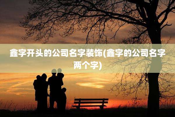 鑫字开头的公司名字装饰(鑫字的公司名字两个字)