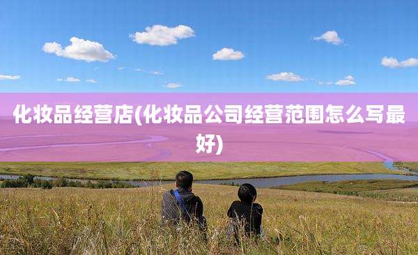 化妆品经营店(化妆品公司经营范围怎么写最好)