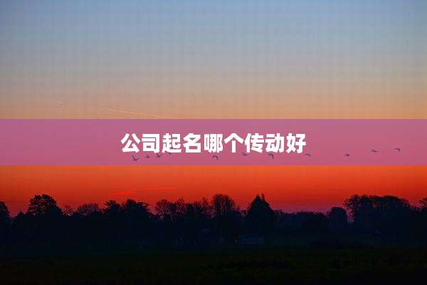 公司起名哪个传动好