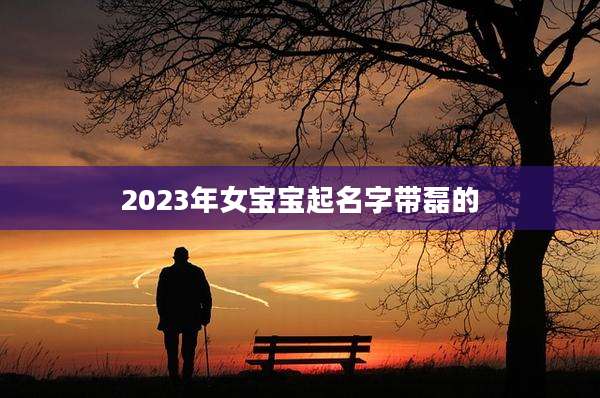 2023年女宝宝起名字带磊的