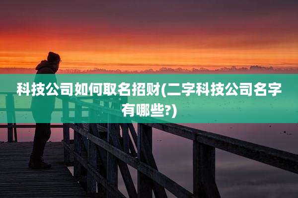 科技公司如何取名招财(二字科技公司名字有哪些?)