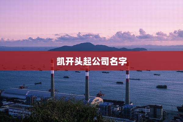 凯开头起公司名字