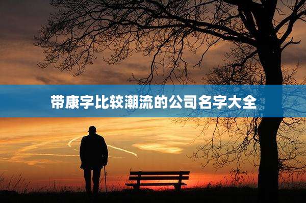 带康字比较潮流的公司名字大全