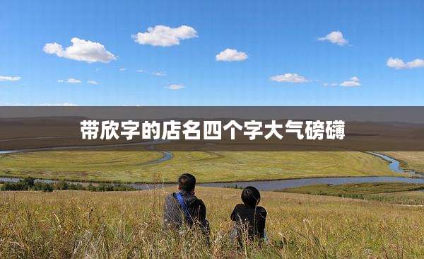 带欣字的店名四个字大气磅礴