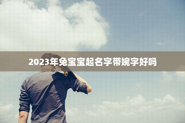2023年兔宝宝起名字带婉字好吗