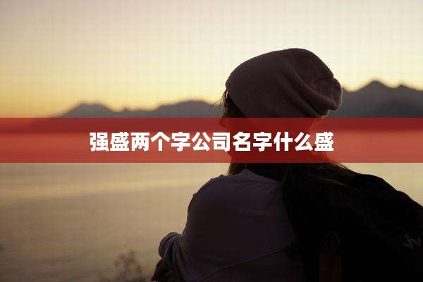 强盛两个字公司名字什么盛