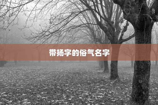 带扬字的俗气名字