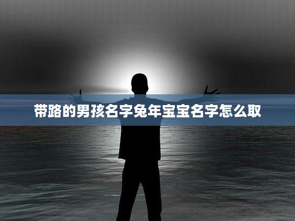 带路的男孩名字兔年宝宝名字怎么取