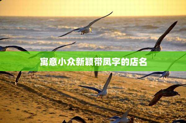 寓意小众新颖带凤字的店名