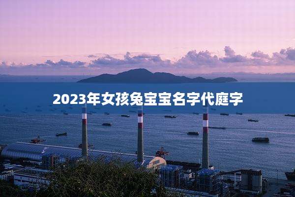 2023年女孩兔宝宝名字代庭字