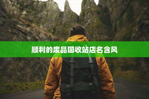 顺利的废品回收站店名含风