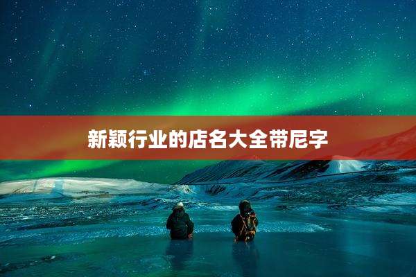 新颖行业的店名大全带尼字