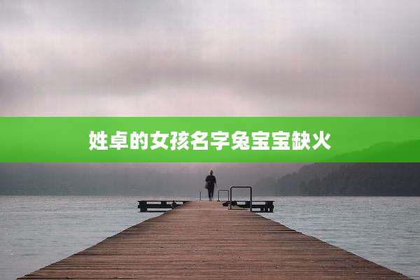姓卓的女孩名字兔宝宝缺火