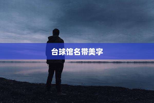 台球馆名带美字