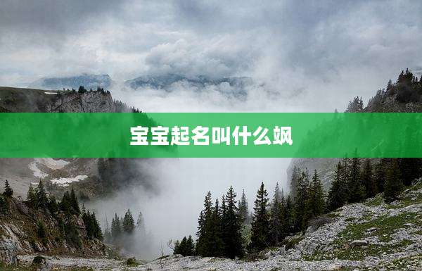 宝宝起名叫什么飒