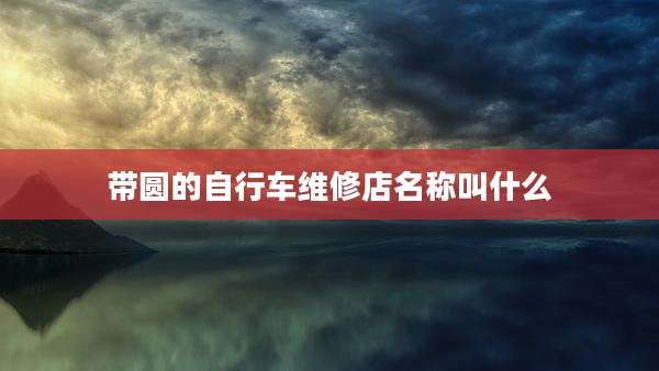 带圆的自行车维修店名称叫什么