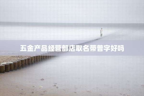 五金产品经营部店取名带普字好吗