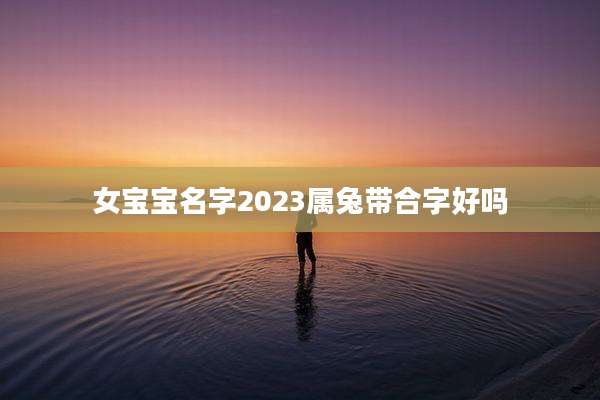 女宝宝名字2023属兔带合字好吗