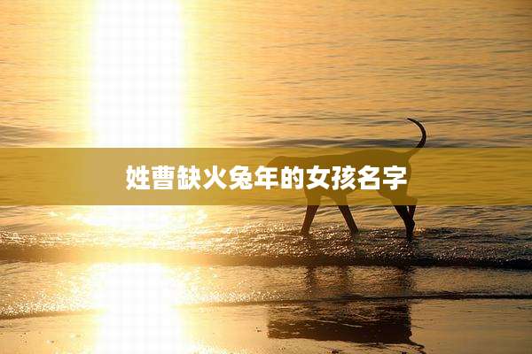 姓曹缺火兔年的女孩名字