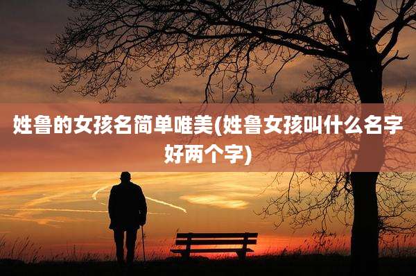 姓鲁的女孩名简单唯美(姓鲁女孩叫什么名字好两个字)