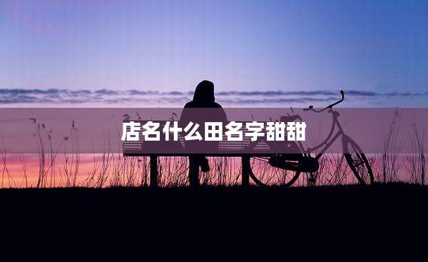店名什么田名字甜甜