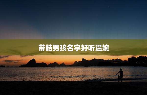 带皓男孩名字好听温婉