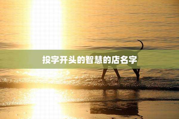 投字开头的智慧的店名字