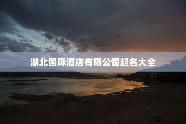 湖北国际酒店有限公司起名大全