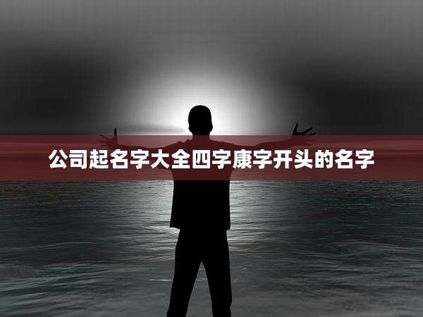 公司起名字大全四字康字开头的名字