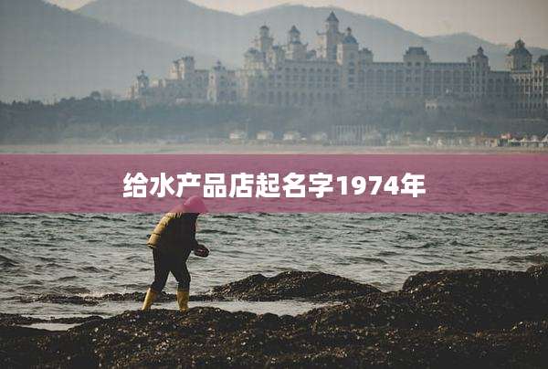 给水产品店起名字1974年