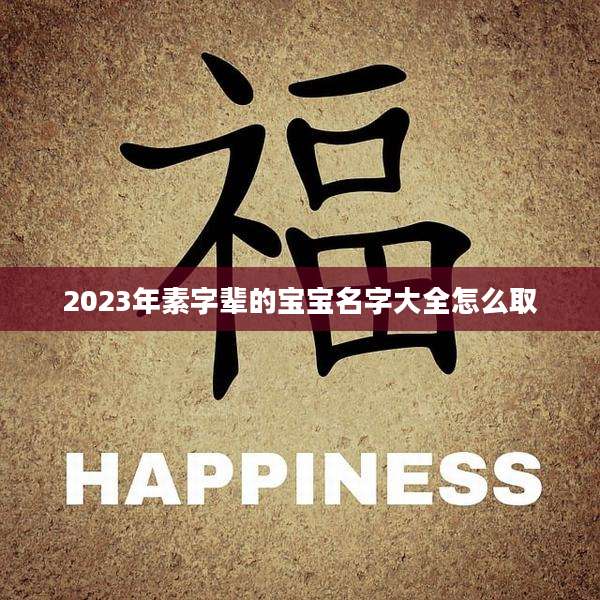 2023年素字辈的宝宝名字大全怎么取