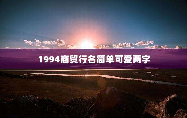 1994商贸行名简单可爱两字