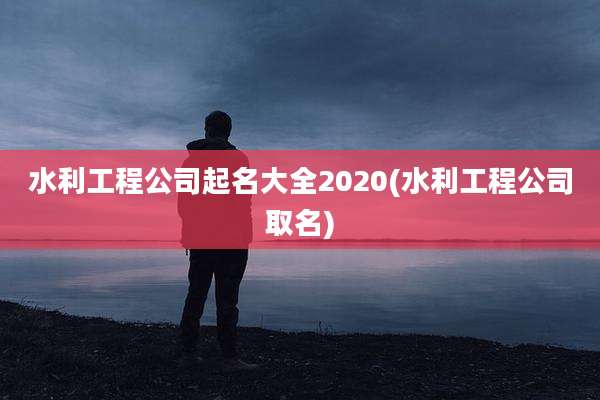 水利工程公司起名大全2020(水利工程公司取名)