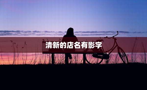 清新的店名有影字