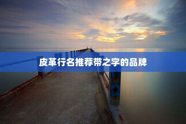 皮革行名推荐带之字的品牌