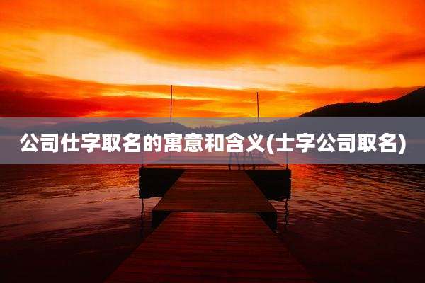 公司仕字取名的寓意和含义(士字公司取名)