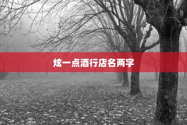 炫一点酒行店名两字