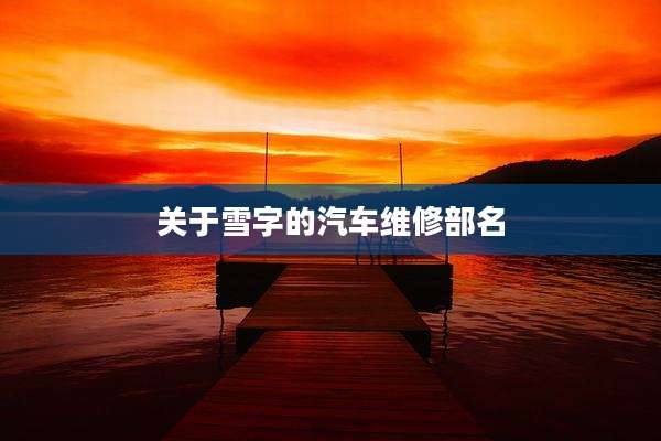 关于雪字的汽车维修部名