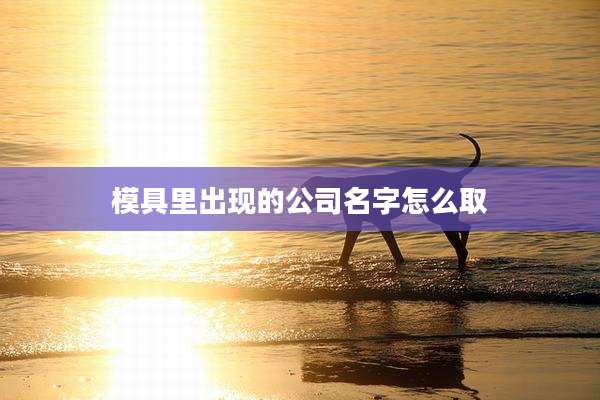模具里出现的公司名字怎么取