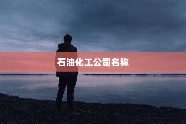 石油化工公司名称