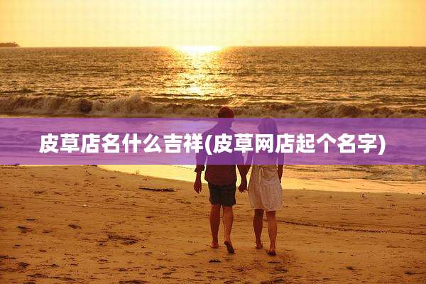 皮草店名什么吉祥(皮草网店起个名字)